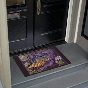 Floral Dragon  Doormat