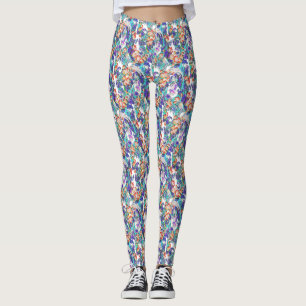 floral dragon leggings