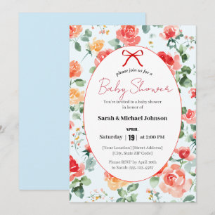 Floral Dream Baby Shower  Invitation