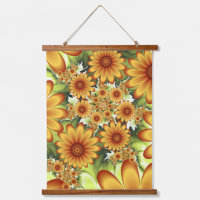 Floral Dream, Modern Abstract Flower Fractal Art