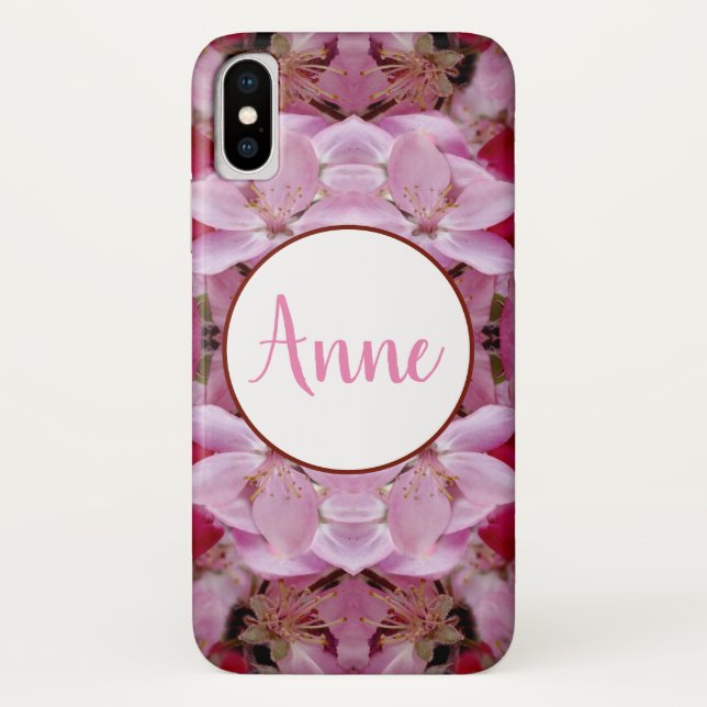 Floral Dream Monogram   iPhone Case (Back)