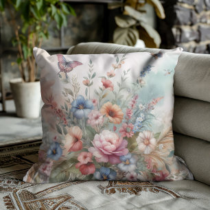 Floral Dream Throw Pillow