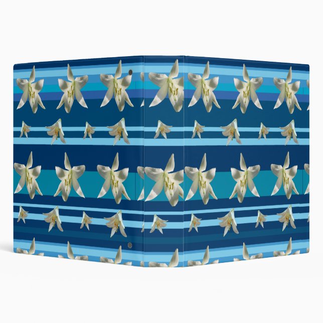 Floral Dream White One Touch EZD™ Ring 1.5" Binder (Background)