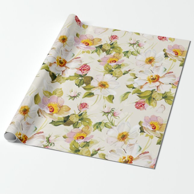 Floral Dreams #8 at Susiejayne Wrapping Paper (Unrolled)