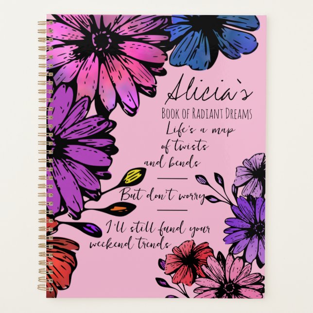 Floral Dreams Planner for Daughters (Front)