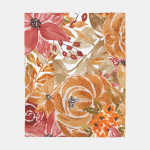 Floral Dresses For Wedding Fleece Blanket
