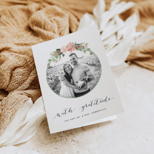 Floral du milieu de l'été   Merci photo Mariage