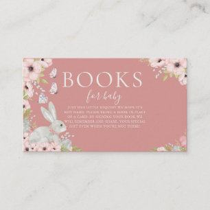 Floral Easter Book Request Baby Shower Enclosure Card