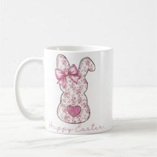 Floral Easter Bunny Coffee Mug
