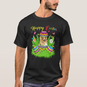 Floral Easter Egg Lover Funny Rough Collie Dog Eas T-Shirt
