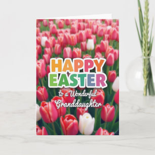 Floral Easter Granddaughter Card