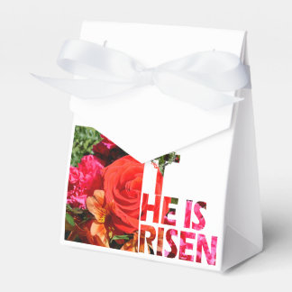Floral Easter "He is Risen" Favour Gift Bag Favor Box