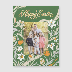 Floral Easter Photo Postcard - Personalized Botani