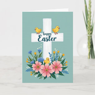 Floral Easter Scene Card
