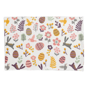 Floral Easter Spring Pattern Pillowcase