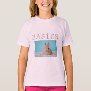Floral Easter With Bunny T-Shirt