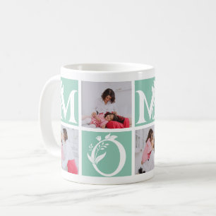 Floral Editable Colour Mom Letter Mother's Day  Coffee Mug