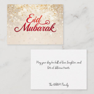 Floral Eid Mubarak Note Card