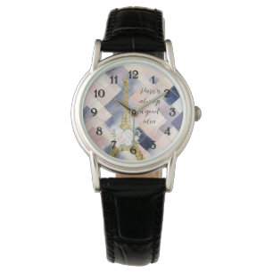 Floral Eiffel Tower Paris is Always A Good Idea Watch