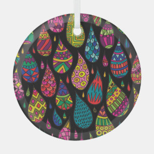 Floral elegance, abstract background. glass ornament