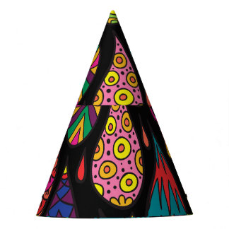 Floral elegance, abstract background. party hat