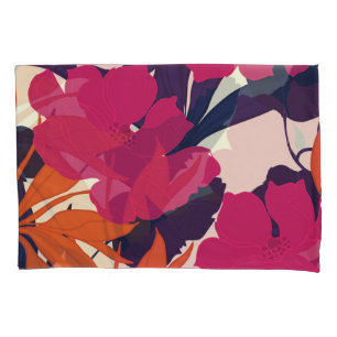 Floral elegance: abstract pattern pillowcase
