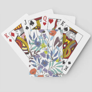 Floral Elegance, Abstract Vintage Background. Playing Cards