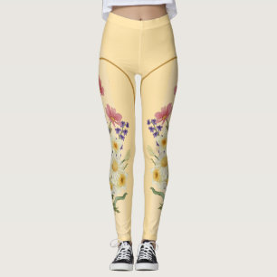 Floral Elegance: Blooming in Harmony Leggings