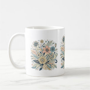 Floral Elegance in Pastel Tones Mugs
