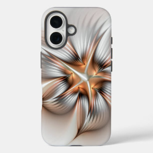Floral Elegance Modern Abstract Fractal Art iPhone 16 Case