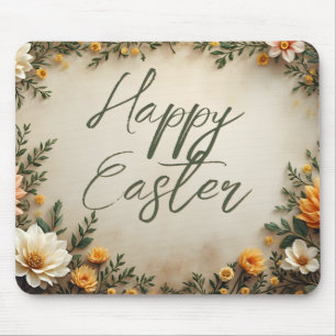 Floral Elegance - Springtime Easter Greetings Mouse Pad