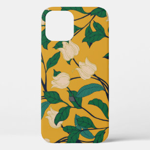 Floral Elegance: Vintage Leafy Pattern. iPhone 12 Case