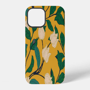 Floral Elegance: Vintage Leafy Pattern. iPhone 12 Case