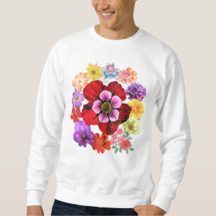 Floral – Elegant Botanical Flower design Sweatshirt