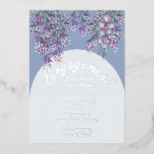 Floral Elegant Chic Foil Invitation