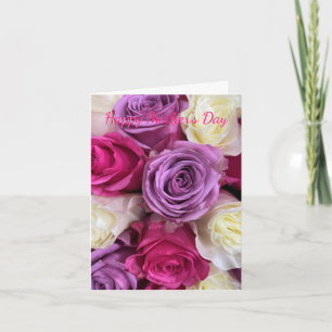 Floral Elegant Colourful Roses Mother's Day Card