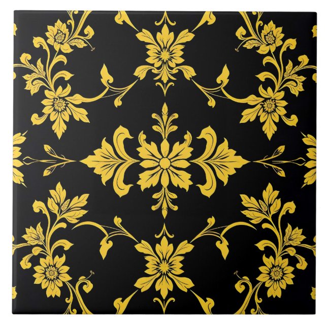 Floral Elegant Luxury Modern Collection Tile (Front)