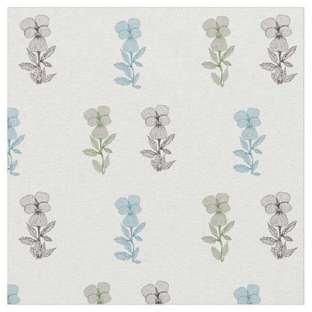 Floral Elegant Pattern Fabric (Close Up)