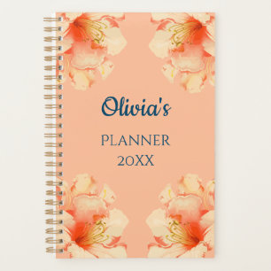 Floral Elegant Peach Colours Planner