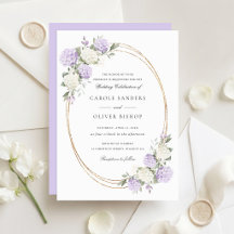 Floral Elegant Purple Hydrangea Greenery Wedding