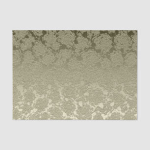 Floral Elegant Sage Green Modern Tissue Paper