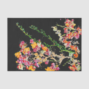 Floral elegant unique organic tissue paper