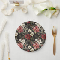 Floral Elegant Watercolor Merry Christmas