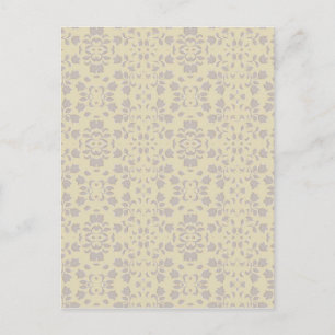 Floral Embossed Pattern Postcard