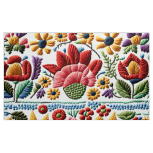 Floral Embroidery Fabric