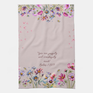 Floral Encouraging kitchen towel