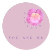 Floral engagement :pink blossoms on