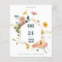 Floral Enregistrer la carte postale Date | Sutton