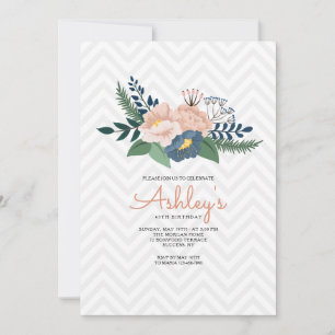Floral Envy Birthday Invitation