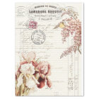 Floral Ephemera Decoupage Paper